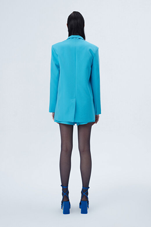 Blazer Ceket Mavi 4