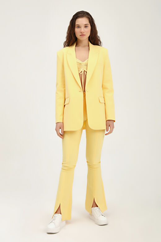 Blazer Ceket Sarı 3