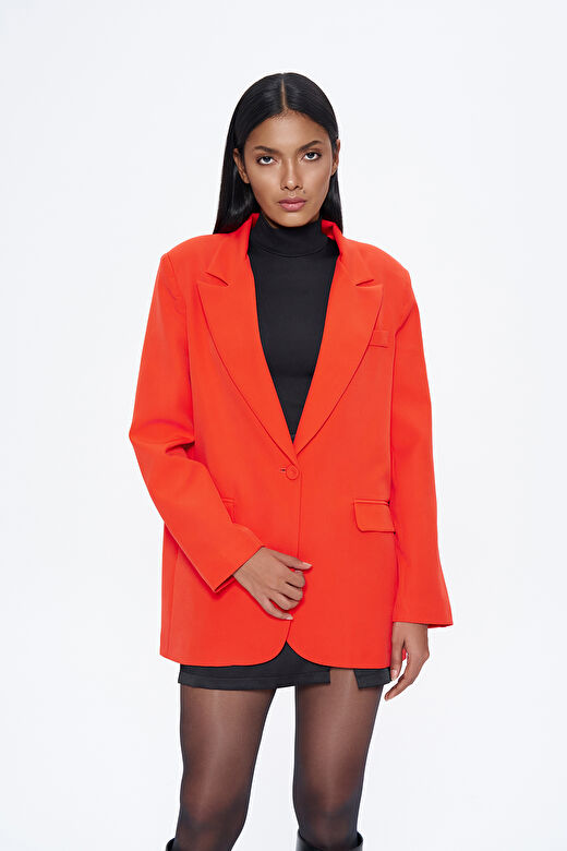 Blazer Ceket Turuncu 1
