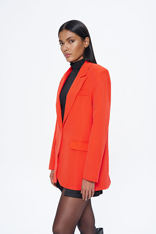 Blazer Ceket Turuncu 4