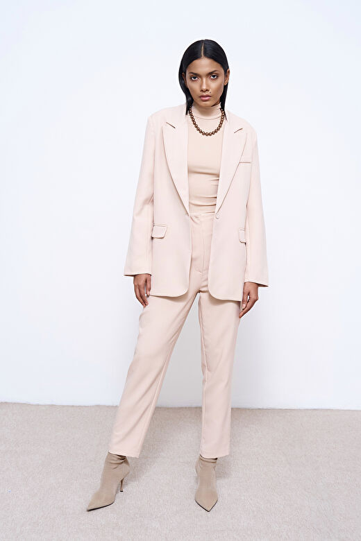 Blazer Ceket Bej 3