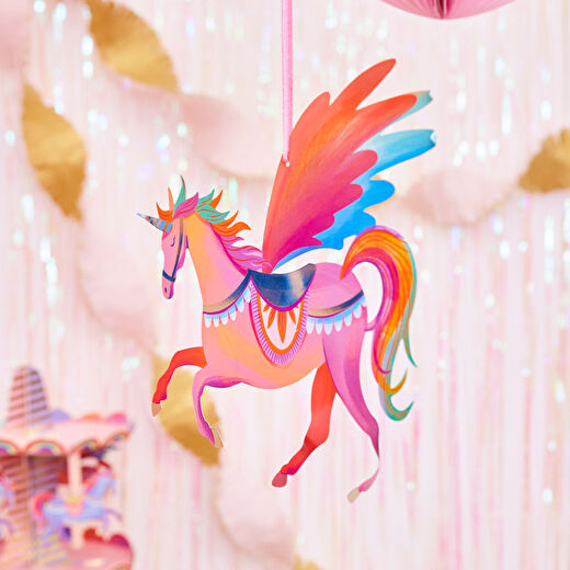 Party Pieces - Unicorn 5li Parti Asma Süsleri 2