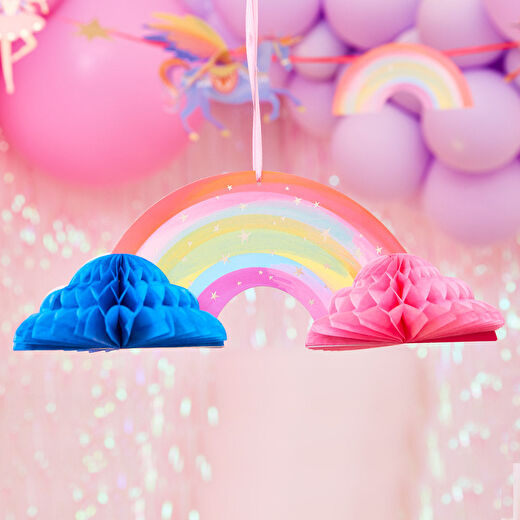 Party Pieces - Unicorn 5li Parti Asma Süsleri 3