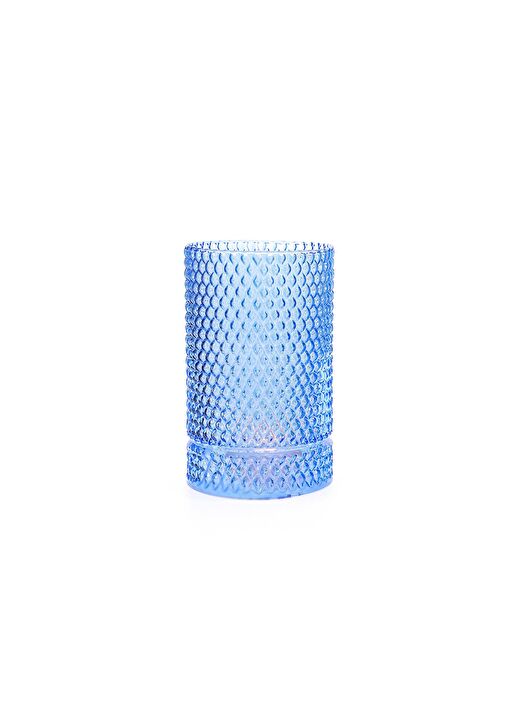 Saks Mavisi Diamond Cam Vazo/Mumluk (17 cm) 2