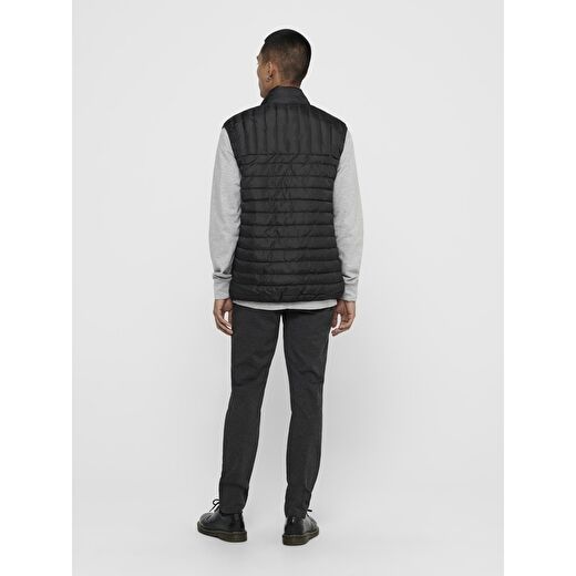 Only & Sons Erkek Premium Paul Quilted Şişme Yelek 22015123-blk 4