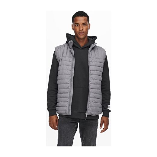 Only & Sons Erkek Premium Paul Quilted Şişme Yelek 22015123-blk 1