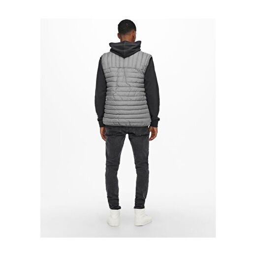 Only & Sons Erkek Premium Paul Quilted Şişme Yelek 22015123-blk 2