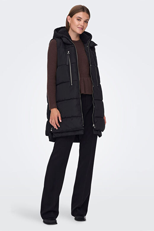 Only Kadın Onlnora Puffer Waistcoat Kadın Siyah Yelek - 15235033 2