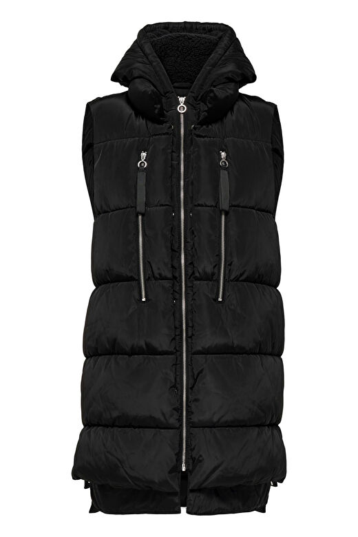 Only Kadın Onlnora Puffer Waistcoat Kadın Siyah Yelek - 15235033 4