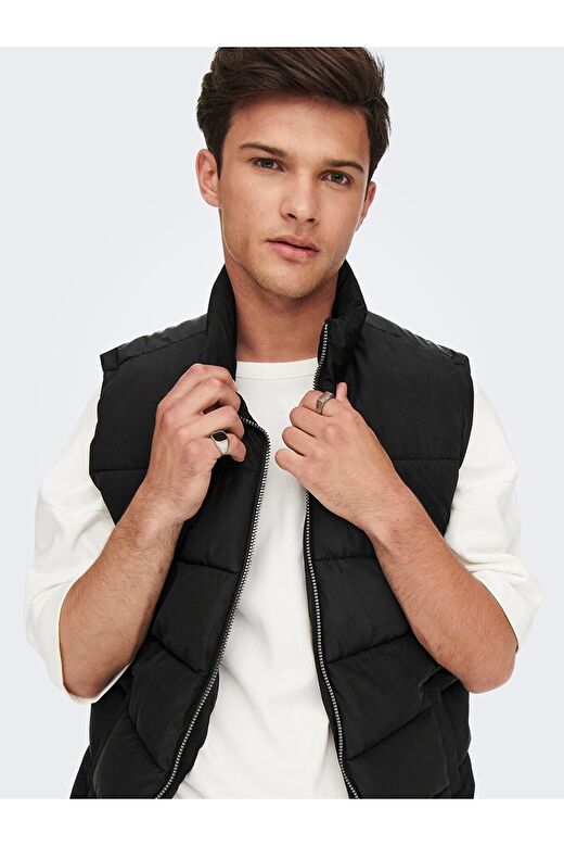 Only & Sons Erkek Şişme Yelek ONSMELVIN LIFE PUFFER VEST -  22022232 4