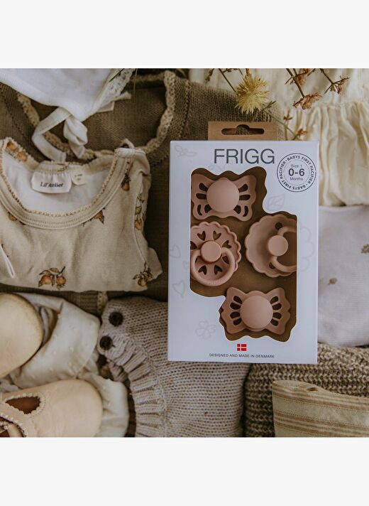 FRIGG Baby's First Emzik Seti - Floral heart - Blush 2