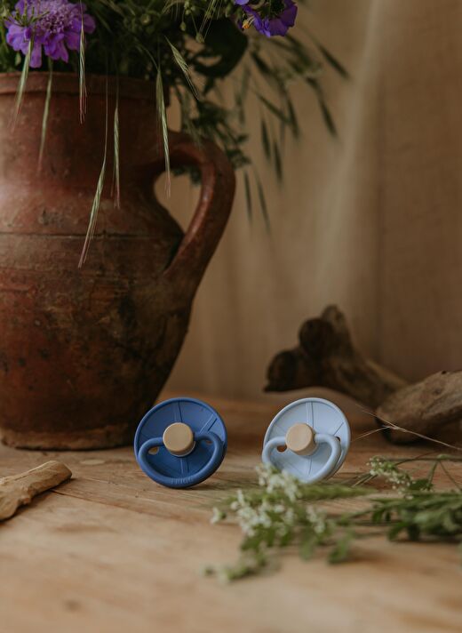FRIGG Little Viking Kauçuk Emzik - Knud Powder Blue 0-6 Ay 2