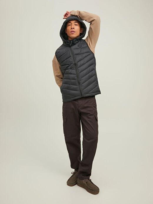 Jack & Jones Erkek Kapüşonlu Şişme Yelek HERO HOODED - 12211789 2