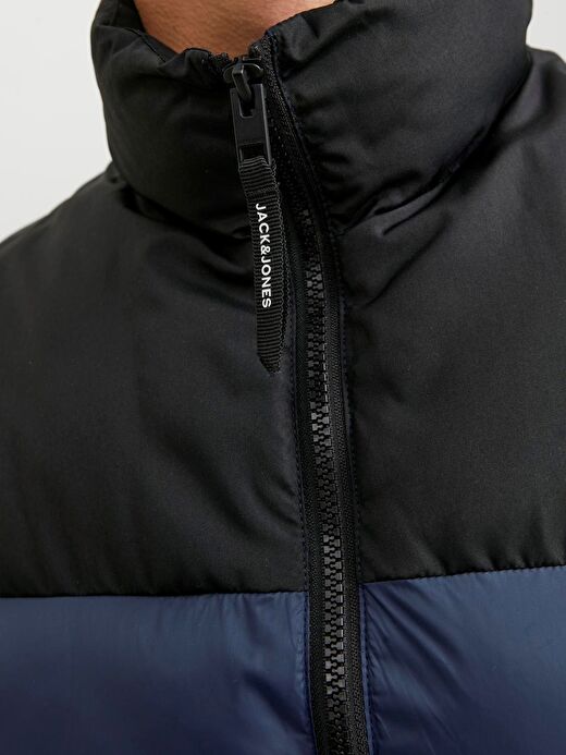 Jack & Jones Erkek Dik Yakalı Fermuarlı Şişme Mont - 12235861 3