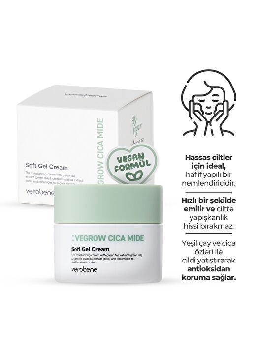 Vegrow Cica Mide Nemlendirici Jel Krem 50ml 3