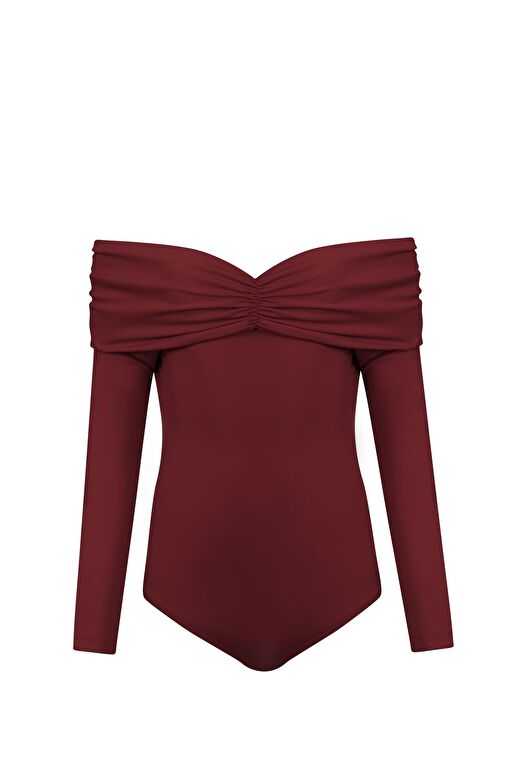 Tolero Uzun Kollu Çıtçıtlı Bodysuit 1