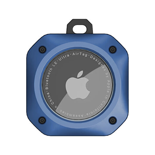 Buff TagSafe ProShield Taşınabilir Anahtarlık AirTag Kılıf Blue 4