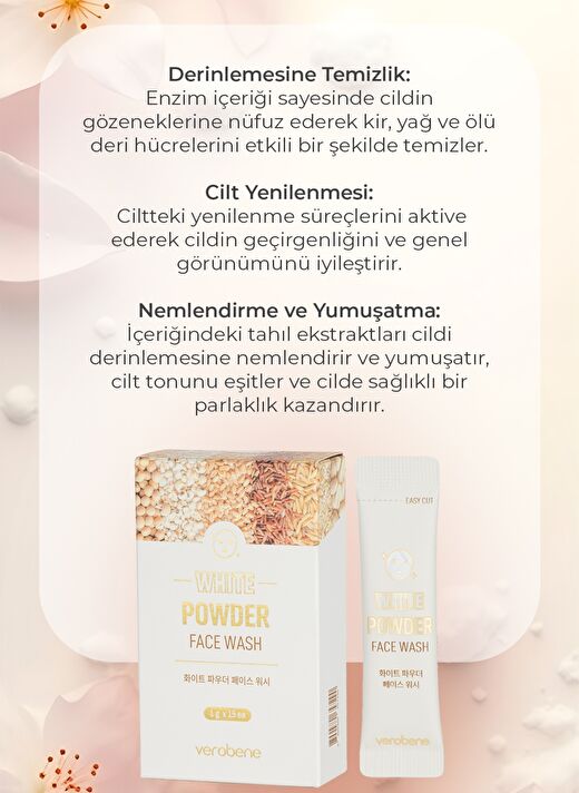 Peeling Etkili Gözenek Arındırıcı ve Aydınlatıcı Yüz Temizleme Köpüğü Tozu (Şase) 1g 3