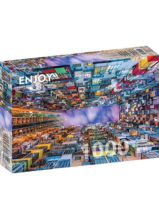 Enjoy 1000 Parça Renkli Apartman - Hong Kong Puzzle 1