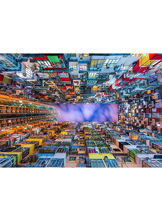 Enjoy 1000 Parça Renkli Apartman - Hong Kong Puzzle 2