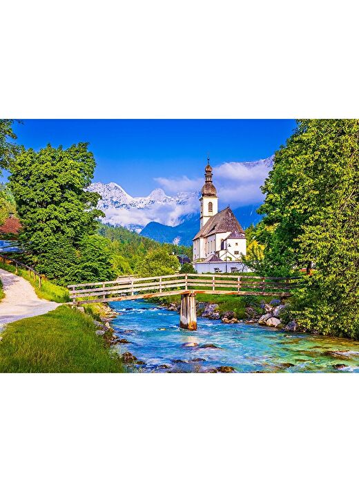 Enjoy 1000 Parça Ramsau'daki Küçük Kilise Puzzle (Almanya) 2