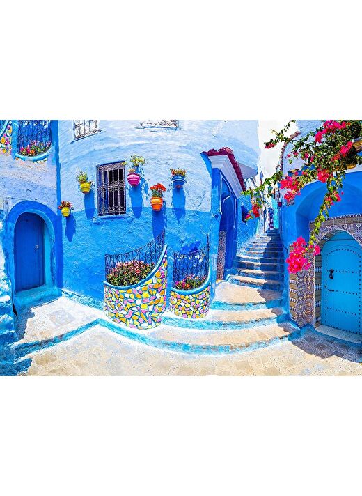 Enjoy 1000 Parçalık Puzzle - Fas'ta Turkuaz Sokak 2