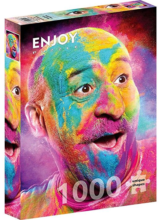 Enjoy 1000 Parça Rengarenk Yüz İfadesi Puzzle 1
