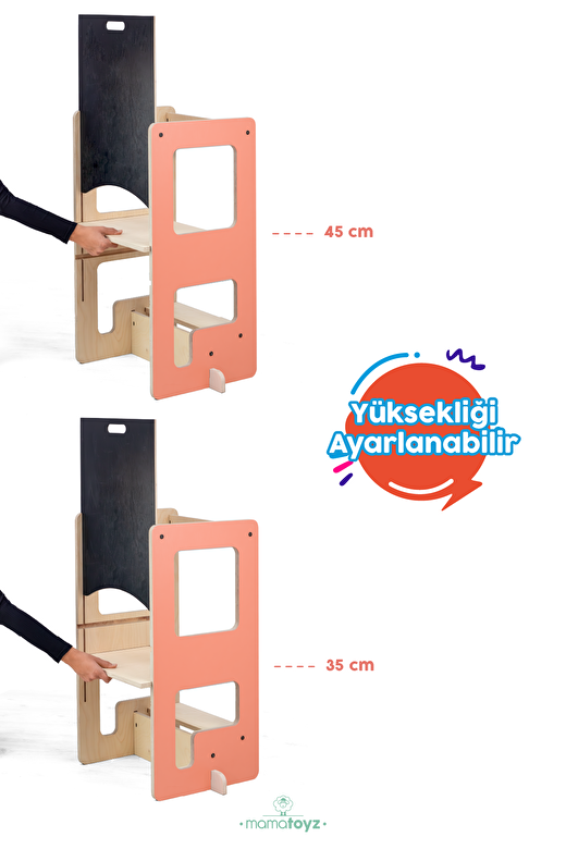 Flip | Terra Cotta 3'ü 1 Arada Öğrenme Kulesi & Aktivite Masası & Yazı Tahtası 4