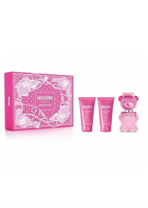 MOSCHINO Toy 2 Bubble Gum Kadın Parfüm Seti (edt parfüm 50ml+ duş jeli 50ml+vücut losyonu 50ml) 1