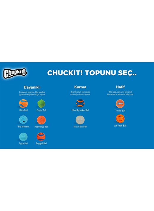 Chuckit! 2'li Köpek Tenis Oyun Topu (XL Boy) 3
