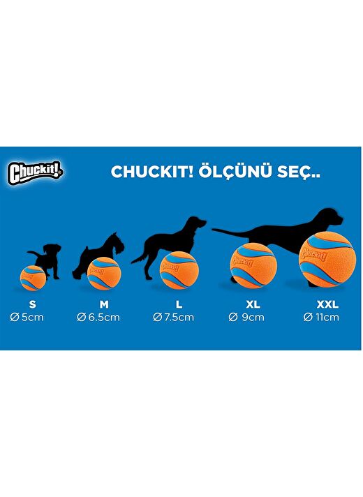 Chuckit! 2'li Köpek Tenis Oyun Topu (XL Boy) 4