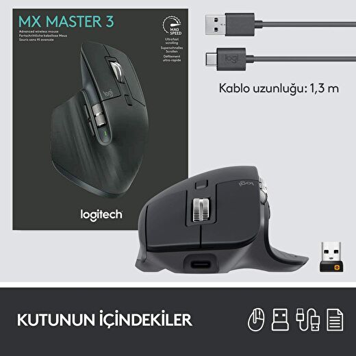 Logitech MX Master 3S - Siyah 2