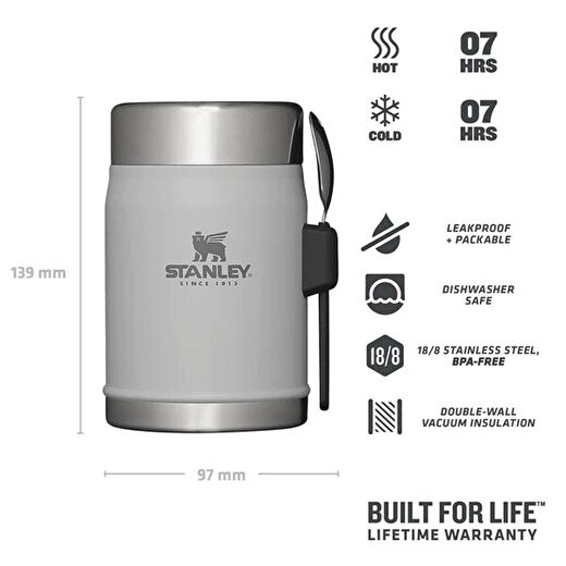 Stanley STAN 14OZ CLASSIC VAC FJ ASH EU-1 Yemek Termosu 4