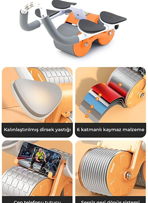 Dirsek Destekli Mekik, Karın Egzersiz Aleti 3