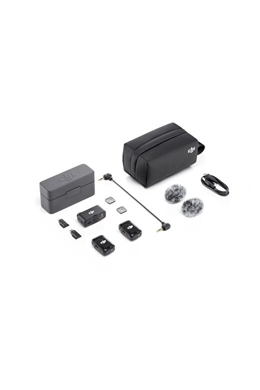 DJI MIC 2 Kablosuz İki Kişilik Yaka Mikrofonu 3