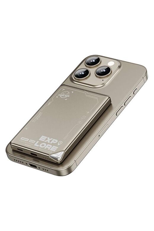 Wiwu P019 Explore Serisi İnce Magsafe Powerbank 15W 5000mAh 2