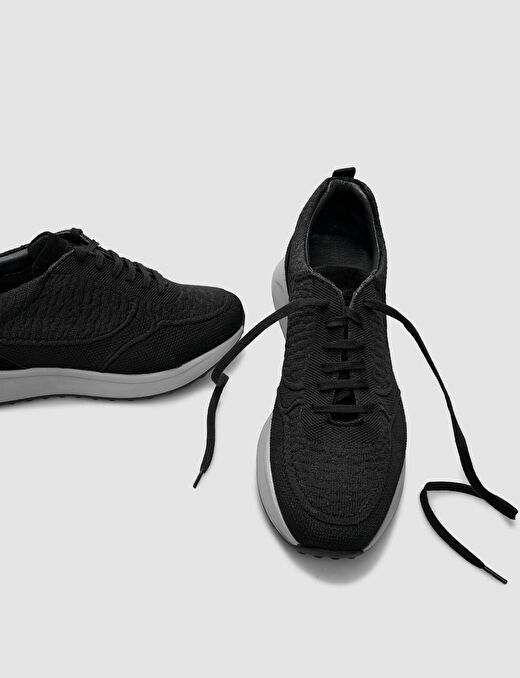 Cabani Ayakkabı Siyah Erkek Sneaker 123710 4