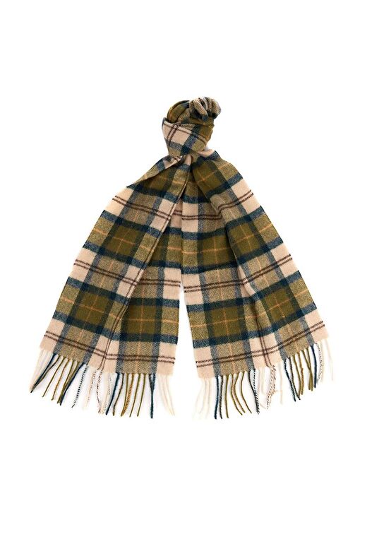 Barbour Unisex Tartan Yün Atkı (%100 Lambswool) TN51 Ancient Tartan 3