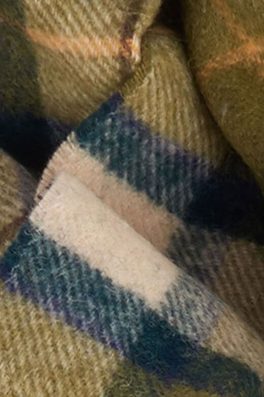 Barbour Unisex Tartan Yün Atkı (%100 Lambswool) TN51 Ancient Tartan 4