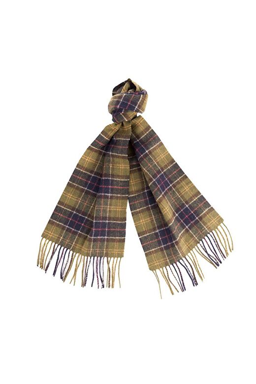 Barbour Unisex Tartan Yün Atkı (%100 Lambswool) TN11 Classic Tartan 2