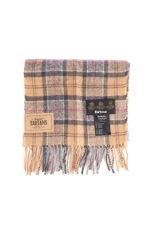 Barbour Unisex Tartan Yün Atkı (%100 Lambswool) TN31 Dress Tartan 2