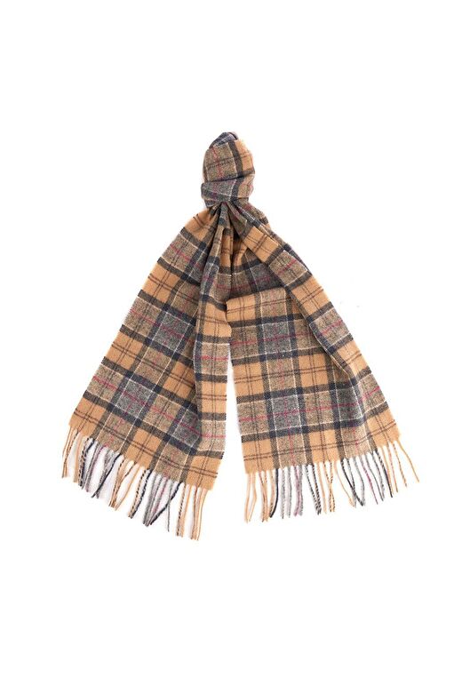 Barbour Unisex Tartan Yün Atkı (%100 Lambswool) TN31 Dress Tartan 3