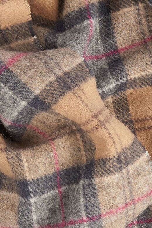 Barbour Unisex Tartan Yün Atkı (%100 Lambswool) TN31 Dress Tartan 4
