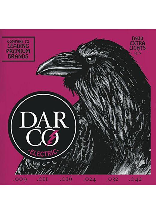Martin Co Darco D930 Nickel Elektro Gitar Teli, Extra Light 9-42 1