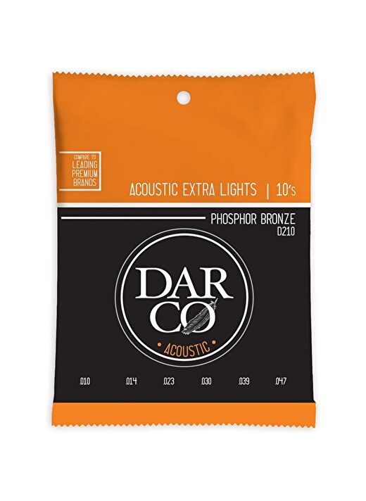 Martin Co Darco D210 Phosphor Bronze Akustik Gitar Teli, Extra Light 10-47 2