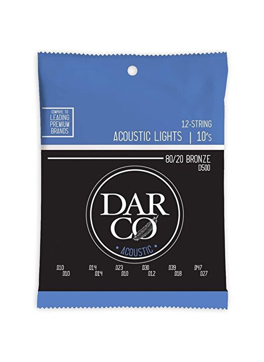 Martin Co Darco D500 80/20 Bronze 12 Telli Akustik Gitar Teli Light 10-47 1