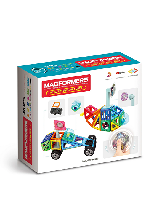 Magformers Mıknatıslı Mystery Spin Set  - 40 Parça 3