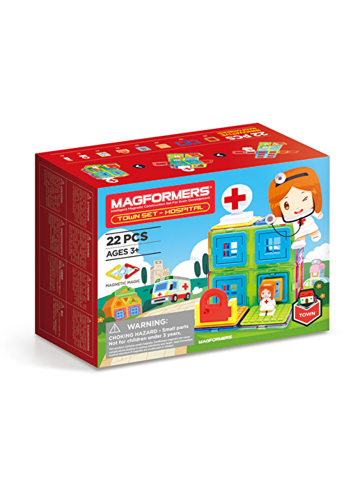 Magformers Mıknatıslı Hospital Set - 22  Parça 3