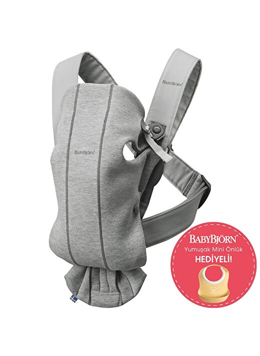 BabyBjörn Kanguru Mini 3D Cotton Jersey / Light Grey 2
