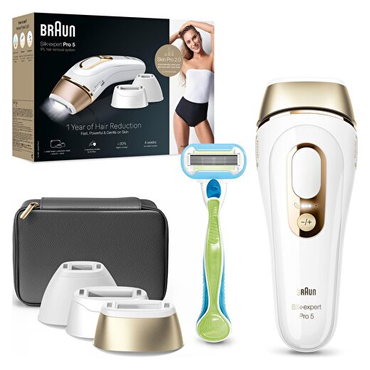 Braun IPL Silk·expert Pro 5, Evde Tüy Alma, Çanta, Venus Tıraş Makinesi, 3 Başlık ile, PL5242 2
